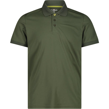 CMP Man Functional Polo T-shirt Herre - Oil Green - Oil Green