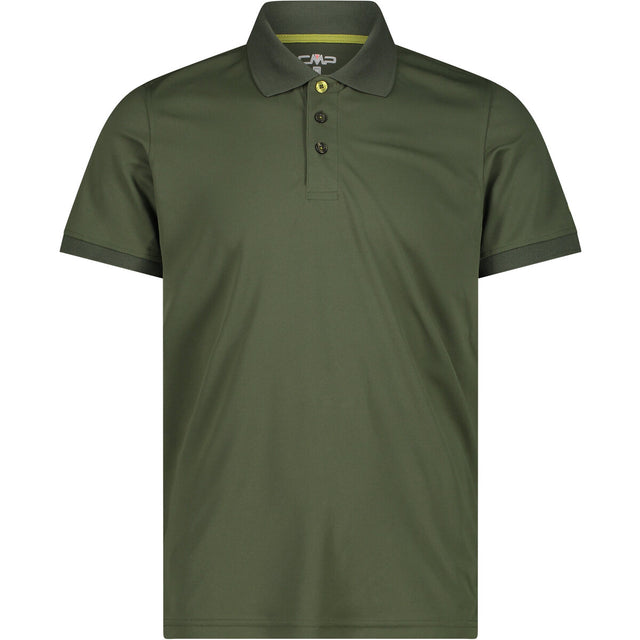 CMP Man Functional Polo T-shirt Herre - Oil Green - Oil Green