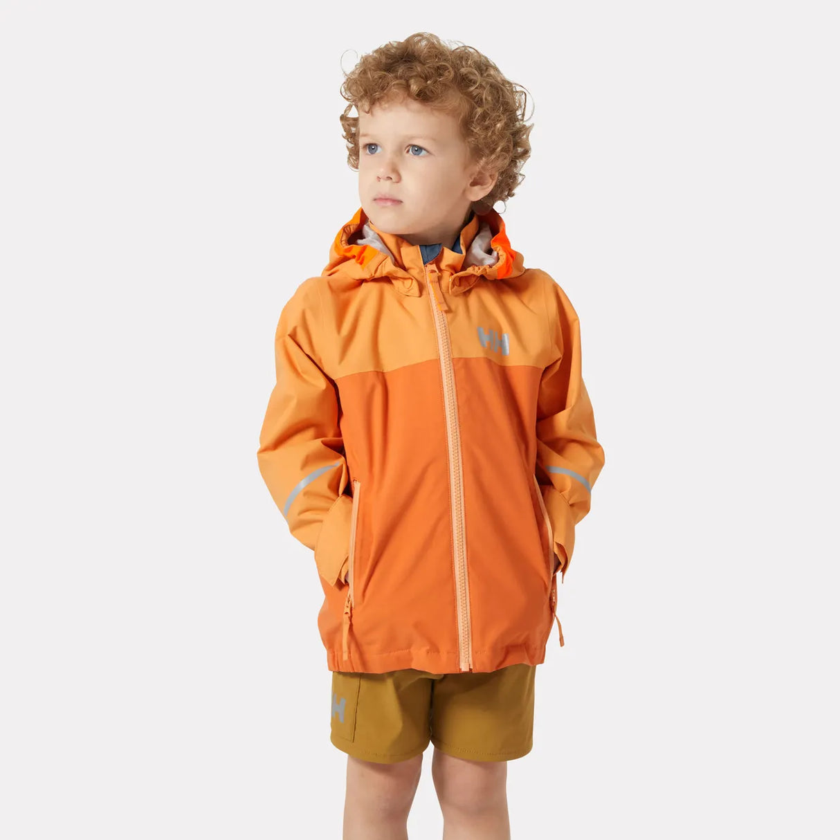 Helly Hansen Kids' Shelter Outdoor Jacket 2.0 Regnjakke Børn - Bonfire -