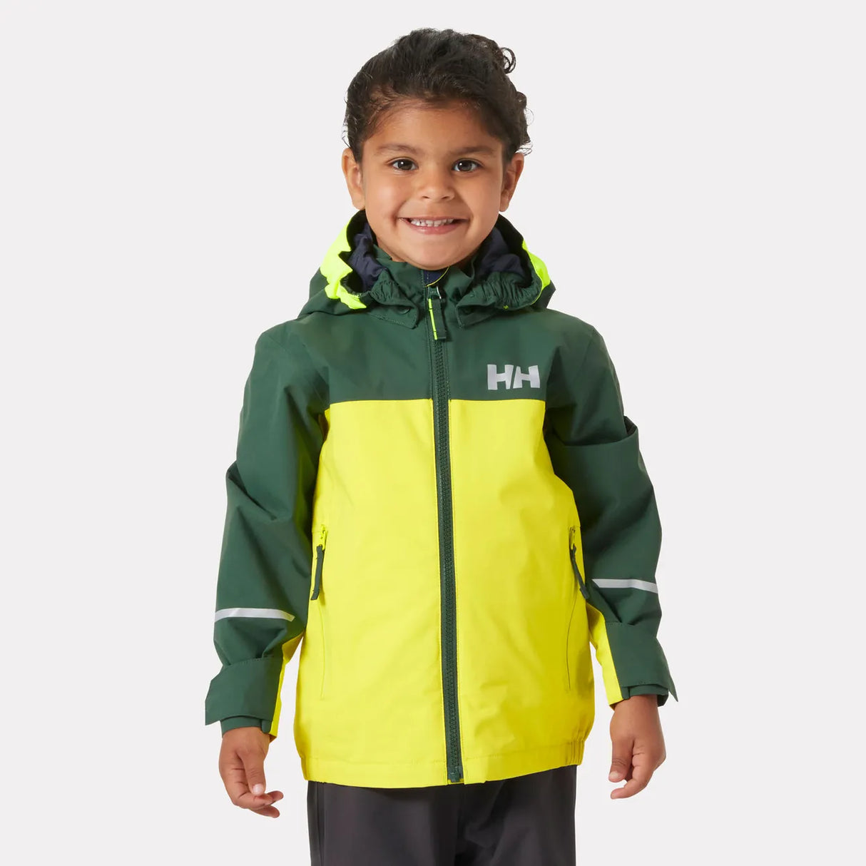 Helly Hansen Kids' Shelter Outdoor Jacket 2.0 Regnjakke Børn - Cyber Lime -