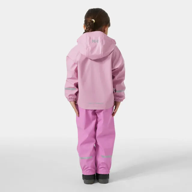 Helly Hansen Kids' Bergen 2.0 PU Rainset Regnsæt Børn - Meta Pink - - 40510_089-1-onbody2