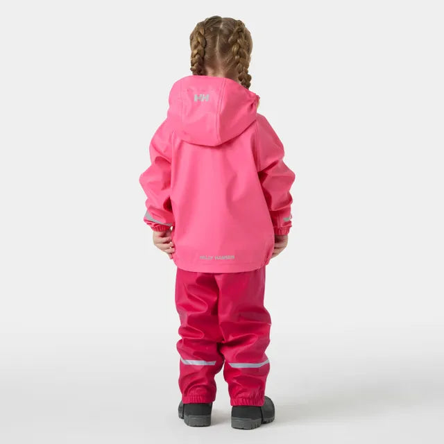 Helly Hansen Kids' Bergen 2.0 PU Rainset Regnsæt Børn - Cranberry