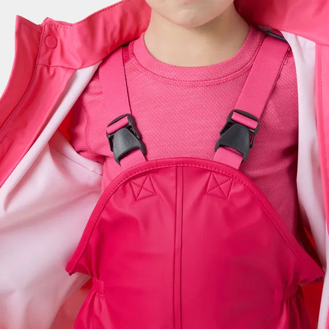 Helly Hansen Kids' Bergen 2.0 PU Rainset Regnsæt Børn - Cranberry