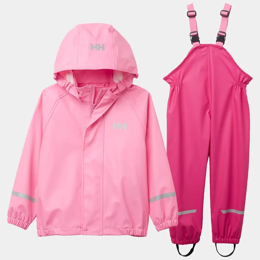 Helly Hansen Kids' Bergen 2.0 PU Rainset Regnsæt Børn - Dragon Fruit -
