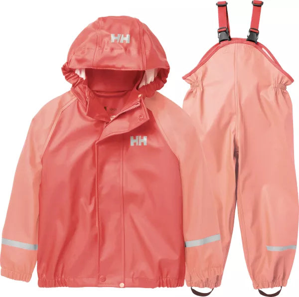 Helly Hansen Kids' Bergen 2.0 PU Rainset Regnsæt Børn - Peach Echo - Peach Echo