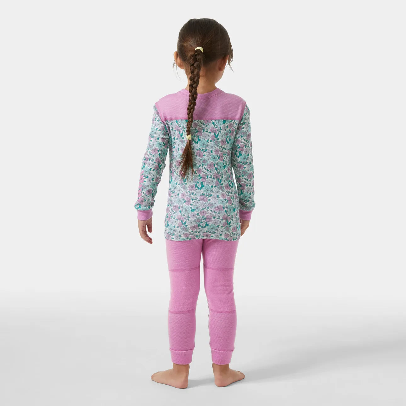 Helly Hansen Kids' Graphic LIFA® Merino Wool Base Layer Set Skiundertøj Børn - Meta Pink -
