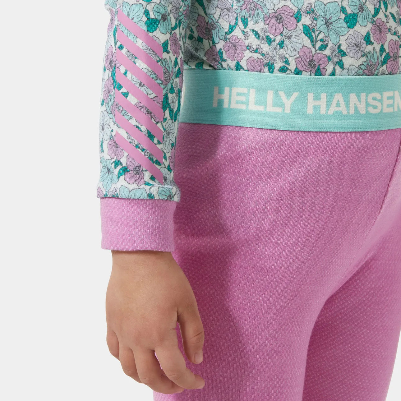 Helly Hansen Kids' Graphic LIFA® Merino Wool Base Layer Set Skiundertøj Børn - Meta Pink -