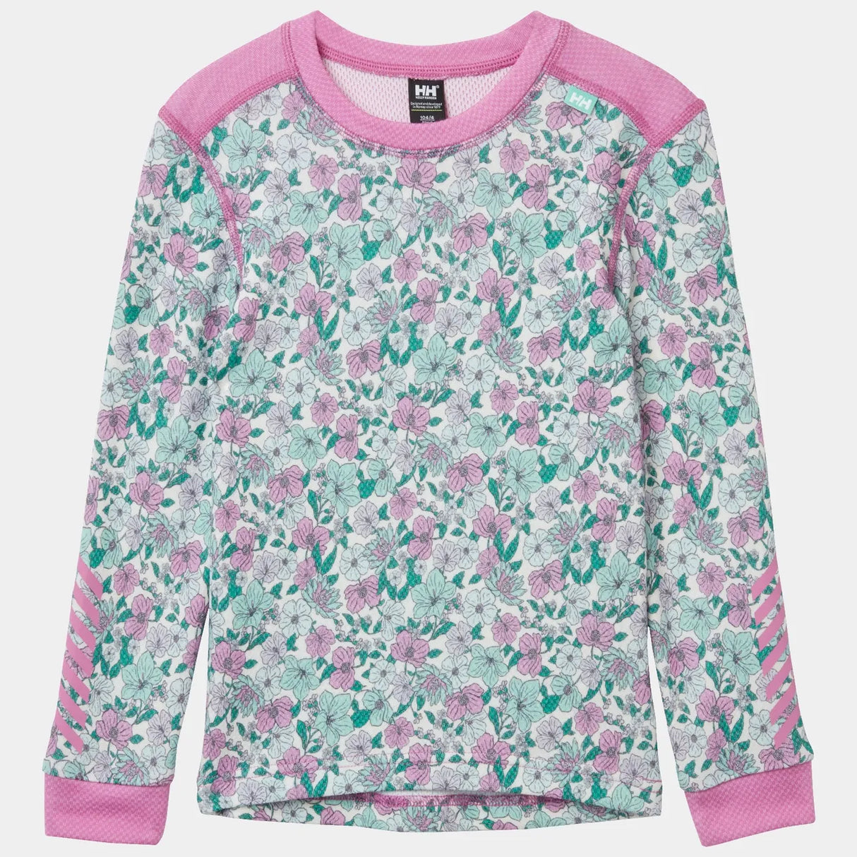 Helly Hansen Kids' Graphic LIFA® Merino Wool Base Layer Set Skiundertøj Børn - Meta Pink -