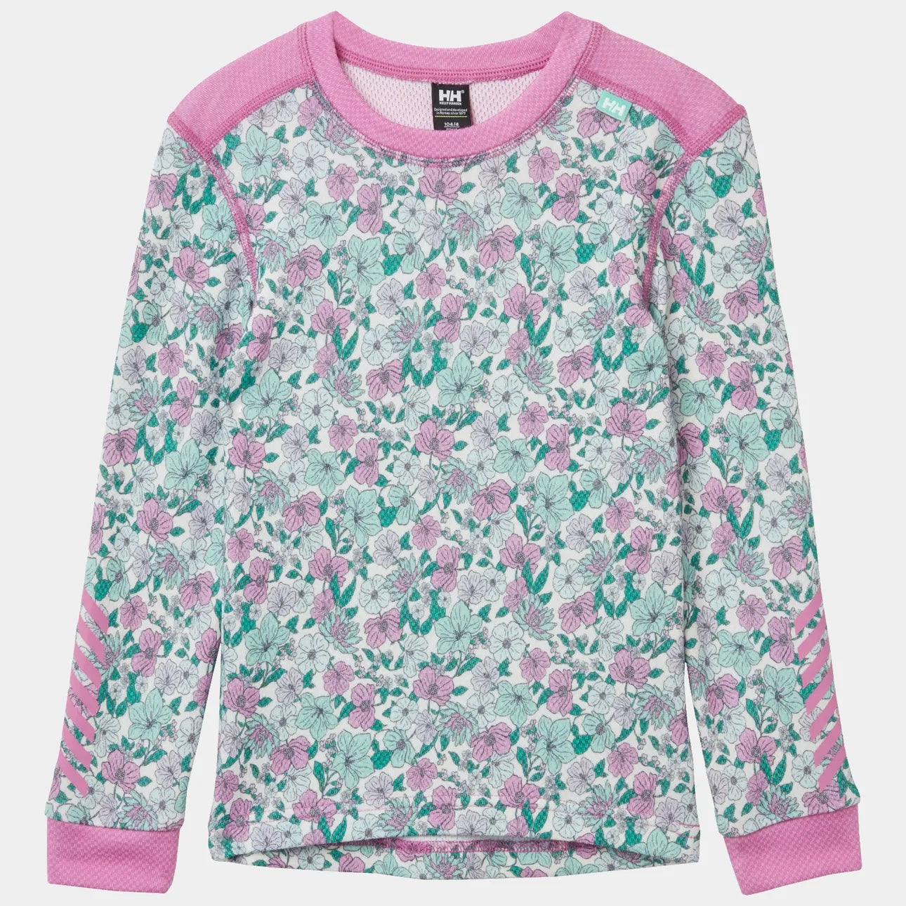 Helly Hansen Kids' Graphic LIFA® Merino Wool Base Layer Set Skiundertøj Børn - Meta Pink -