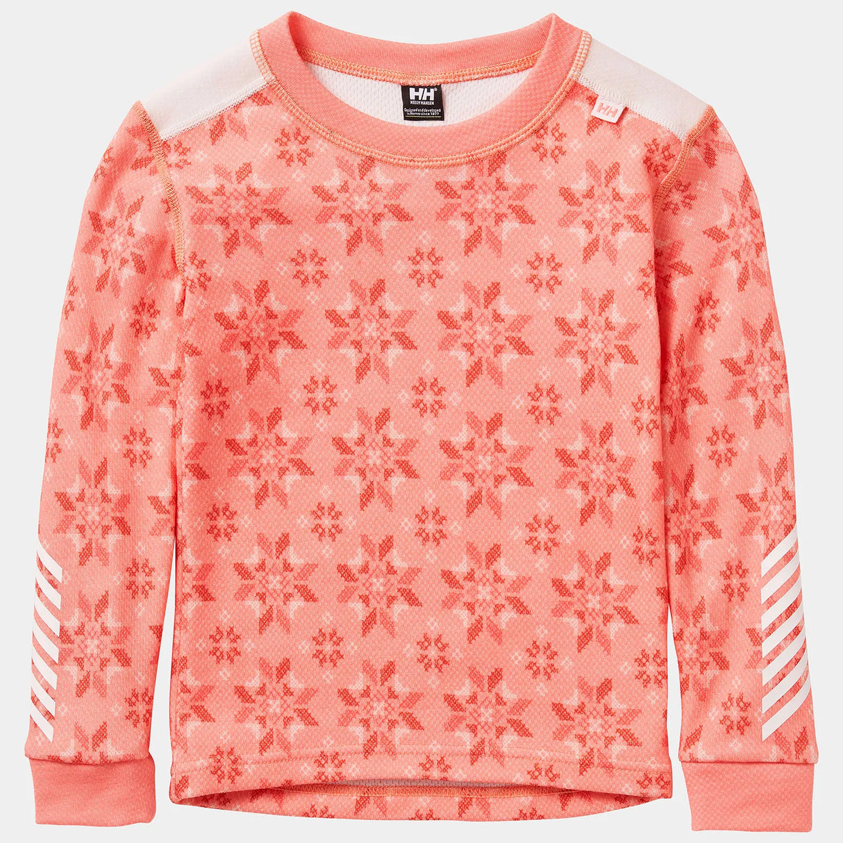 Helly Hansen Kids' Graphic LIFA® Merino Wool Base Layer Set Skiundertøj Børn - Sunset Pink -