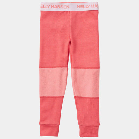 Helly Hansen Kids' Graphic LIFA® Merino Wool Base Layer Set Skiundertøj Børn - Sunset Pink -