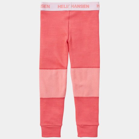 Helly Hansen Kids' Graphic LIFA® Merino Wool Base Layer Set Skiundertøj Børn - Sunset Pink -