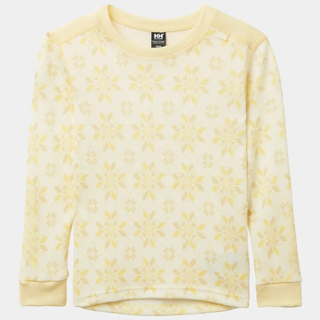Helly Hansen Kids' Graphic LIFA® Merino Wool Base Layer Set Skiundertøj Børn - Yellow Cream -