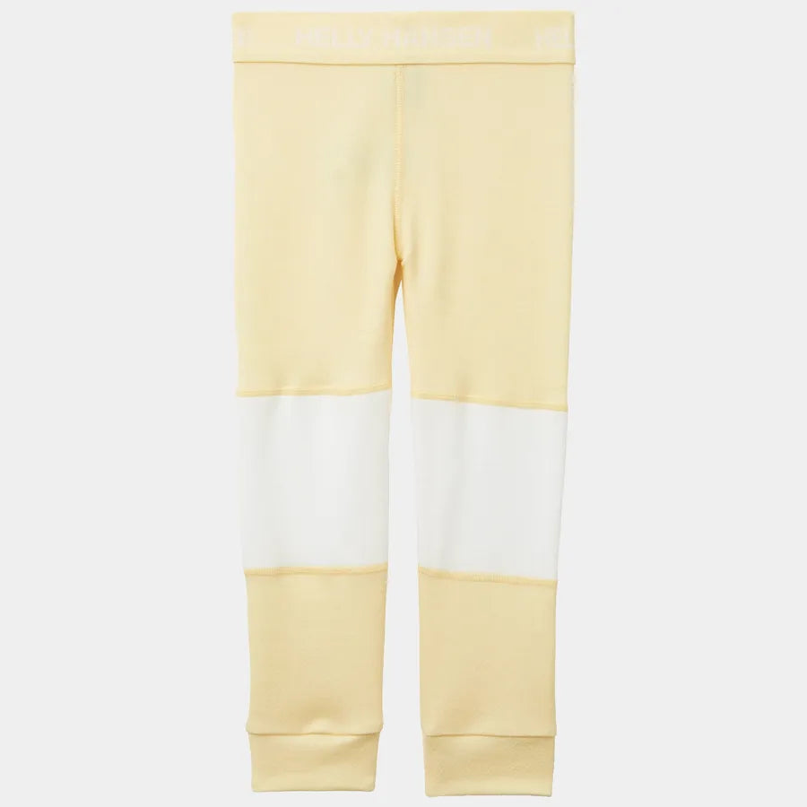 Helly Hansen Kids' Graphic LIFA® Merino Wool Base Layer Set Skiundertøj Børn - Yellow Cream -
