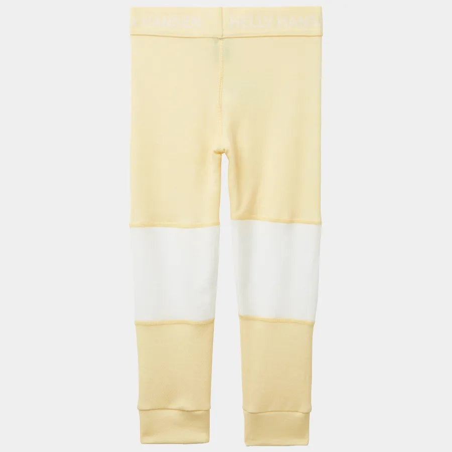Helly Hansen Kids' Graphic LIFA® Merino Wool Base Layer Set Skiundertøj Børn - Yellow Cream -