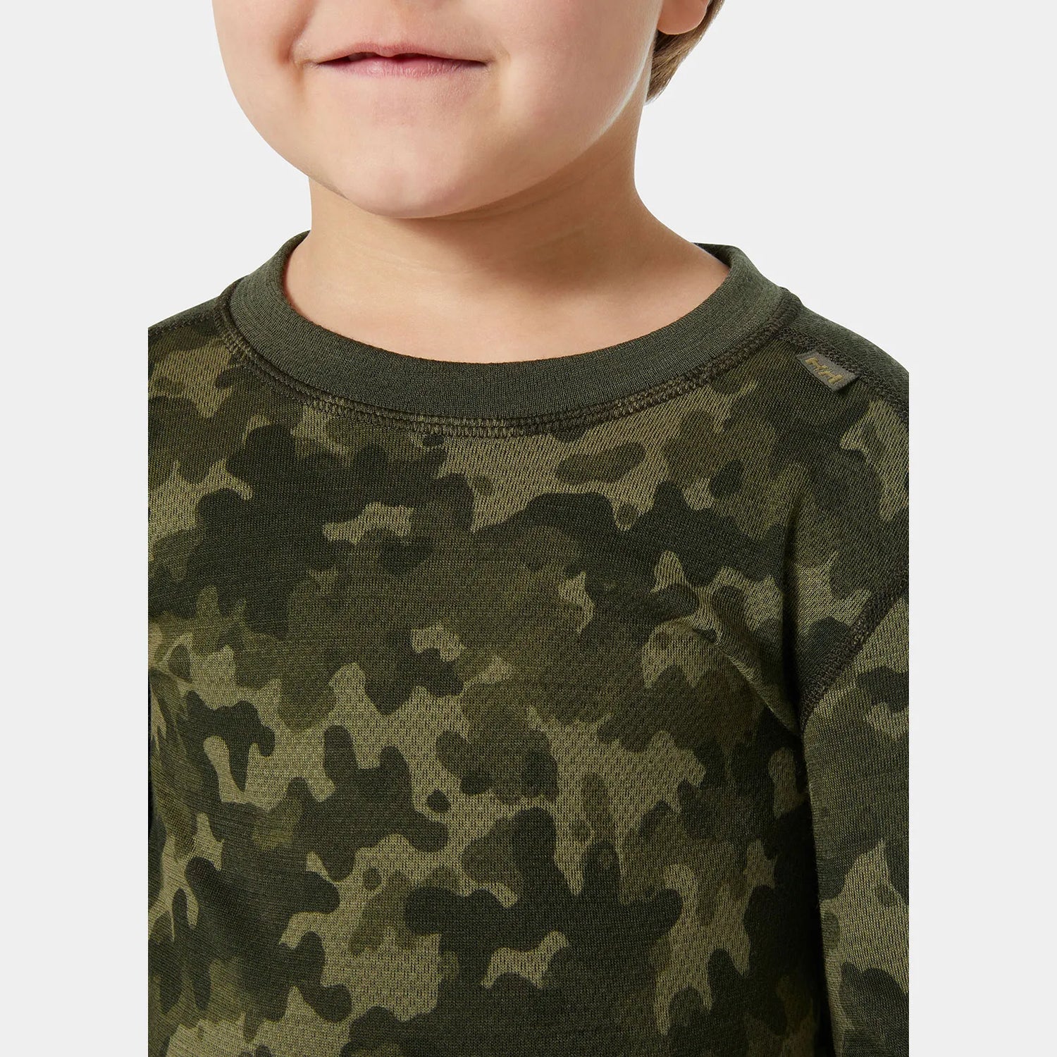 Helly Hansen Kids' Graphic LIFA® Merino Wool Base Layer Set Skiundertøj Børn - Utility Green -