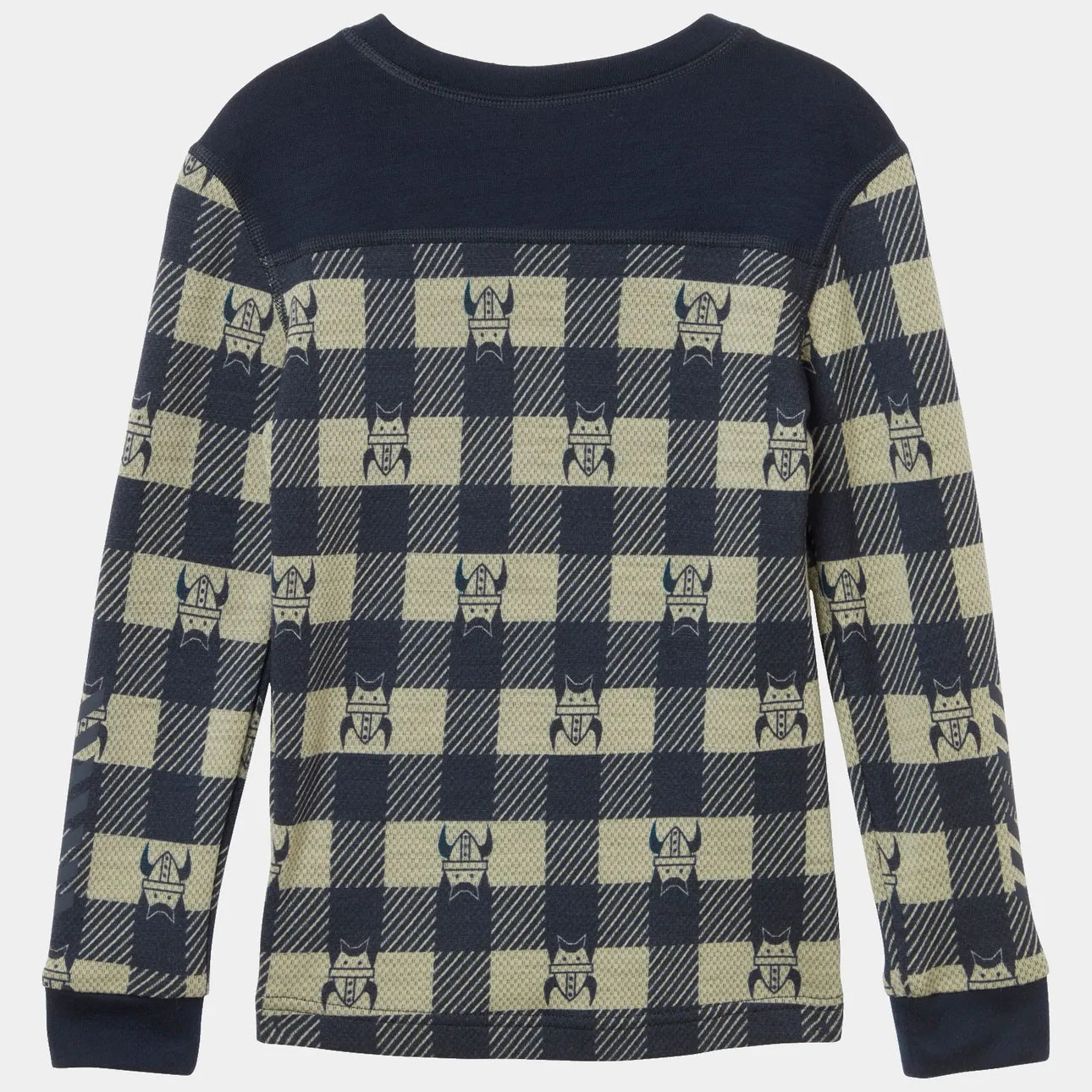 Helly Hansen Kids' Graphic LIFA® Merino Wool Base Layer Set Skiundertøj Børn - Navy AOP -