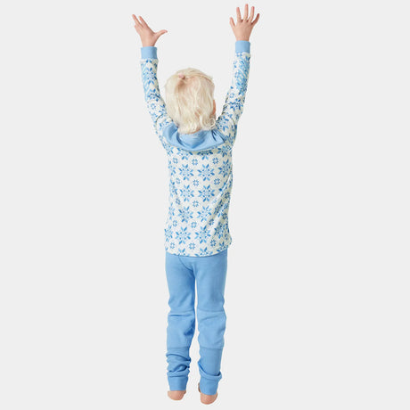 Helly Hansen Kids' Graphic LIFA® Merino Wool Base Layer Set Skiundertøj Børn - Bright Blue -