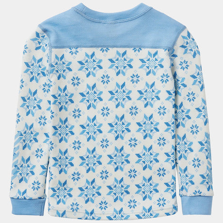 Helly Hansen Kids' Graphic LIFA® Merino Wool Base Layer Set Skiundertøj Børn - Bright Blue -