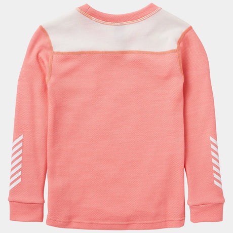 Helly Hansen Kids' LIFA® Merino Wool Base Layer Set Skiundertøj Børn - Coral Almond -