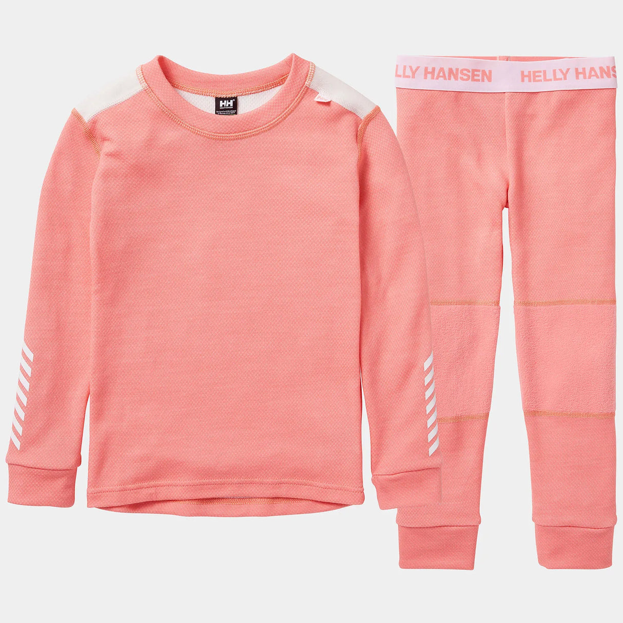 Helly Hansen Kids' LIFA® Merino Wool Base Layer Set Skiundertøj Børn - Coral Almond - Coral Almond