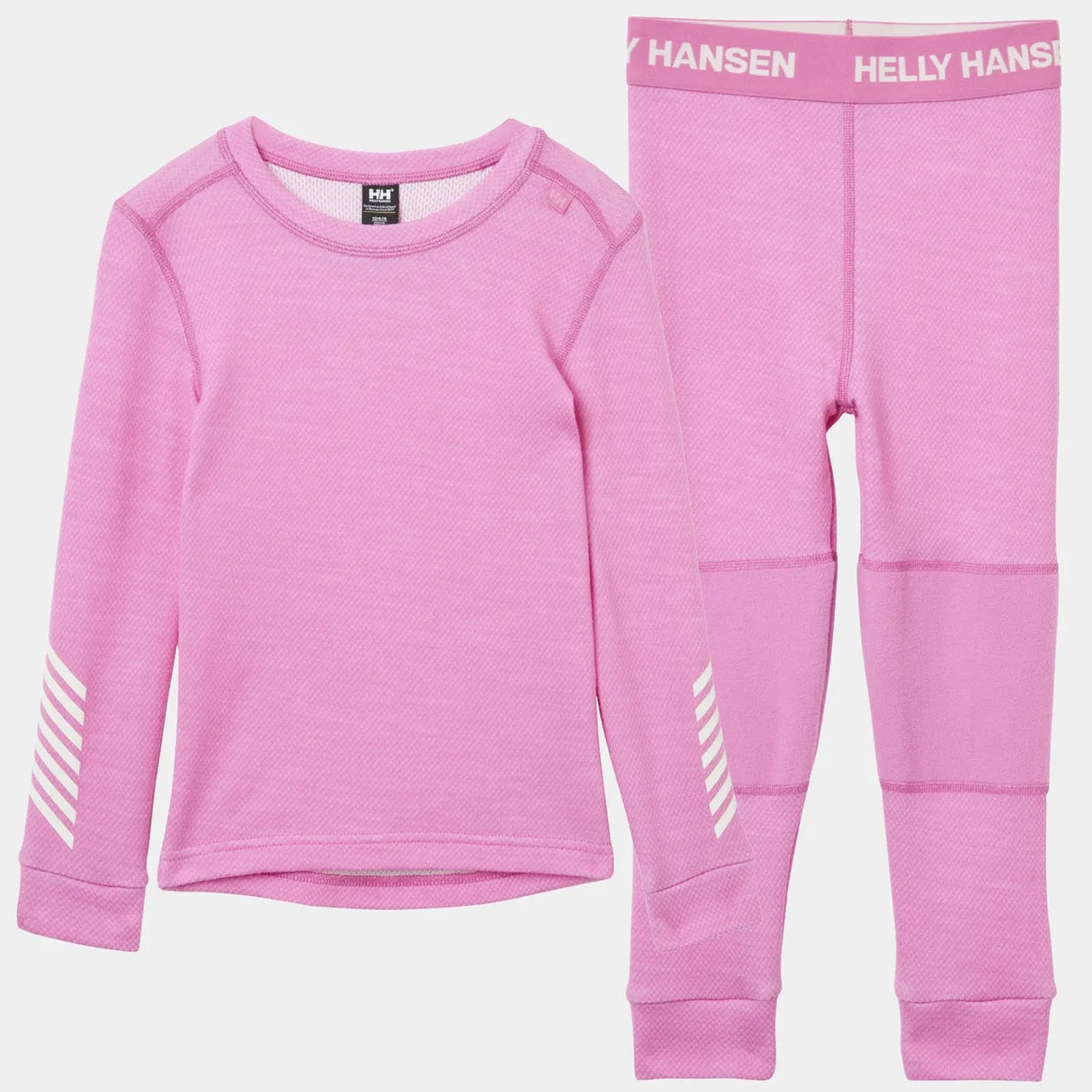 Helly Hansen Kids' LIFA® Merino Wool Base Layer Set Skiundertøj Børn - Meta Pink -