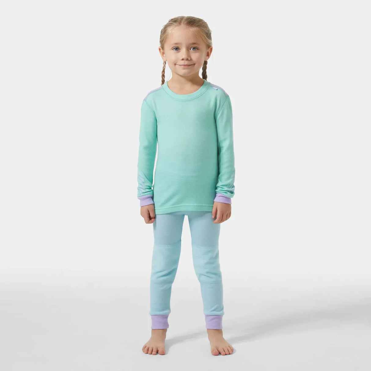 Helly Hansen Kids' LIFA® Merino Wool Base Layer Set Skiundertøj Børn - Lagoon - Lagoon
