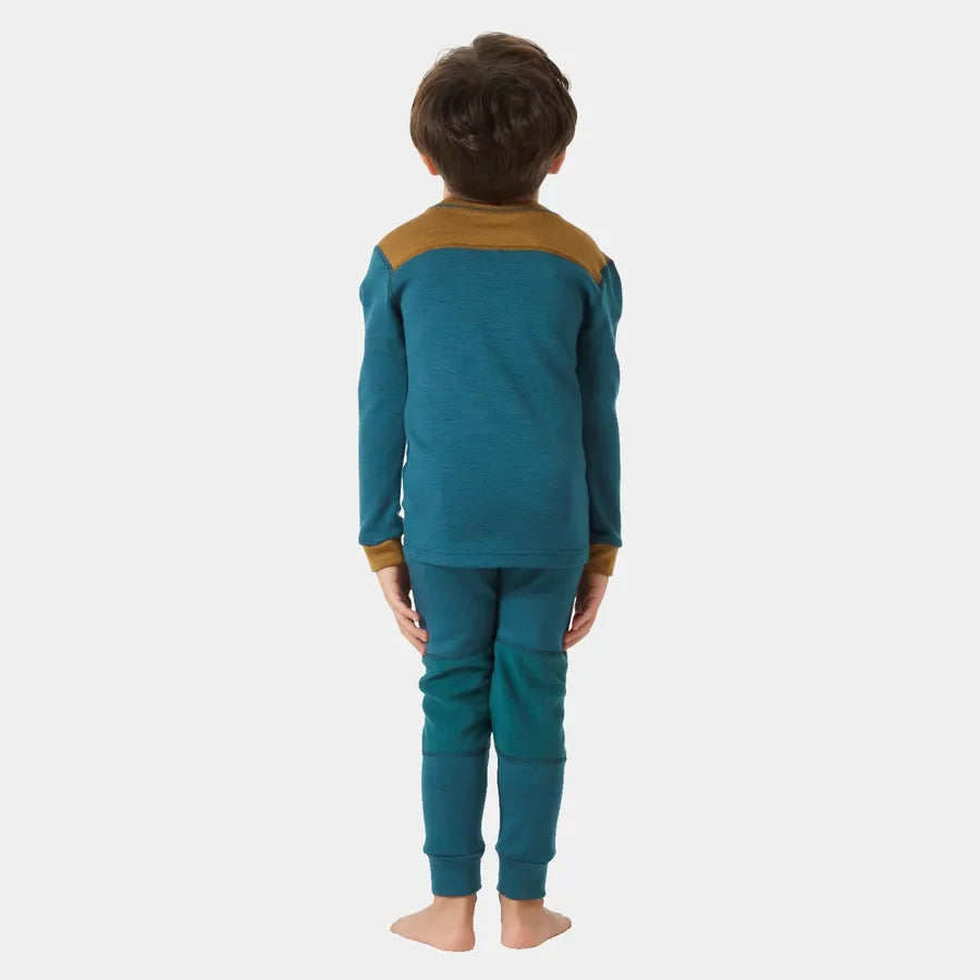 Helly Hansen Kids' LIFA® Merino Wool Base Layer Set Skiundertøj Børn - Dark Creek -