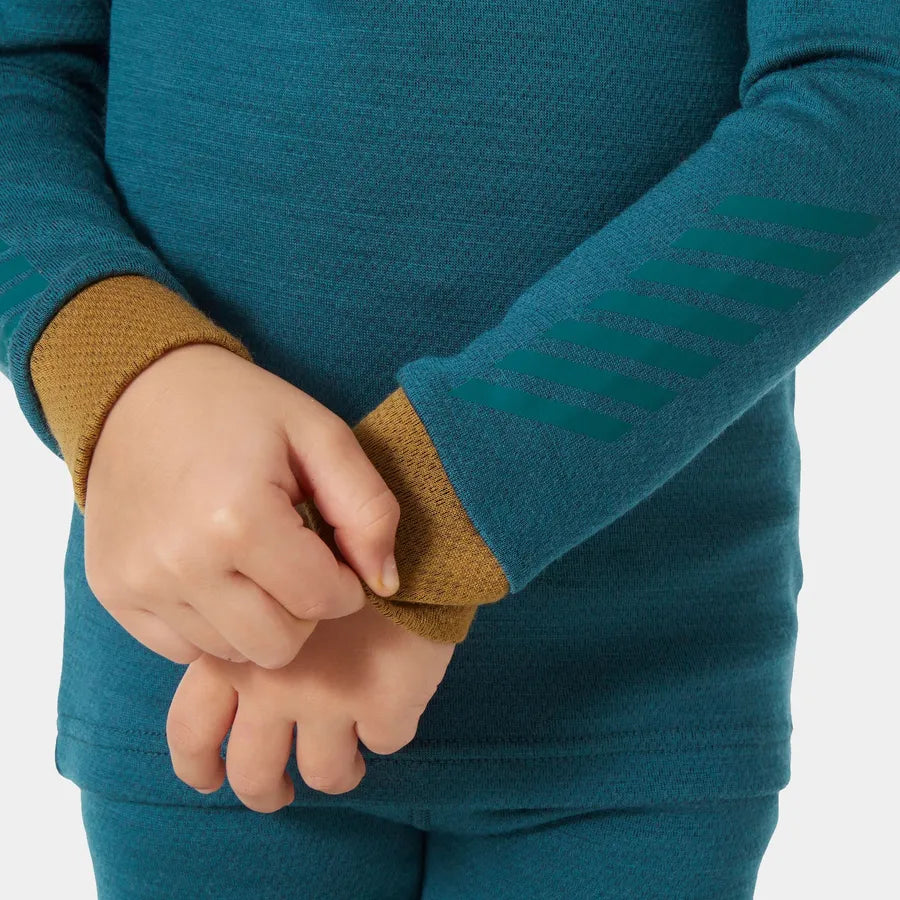 Helly Hansen Kids' LIFA® Merino Wool Base Layer Set Skiundertøj Børn - Dark Creek -