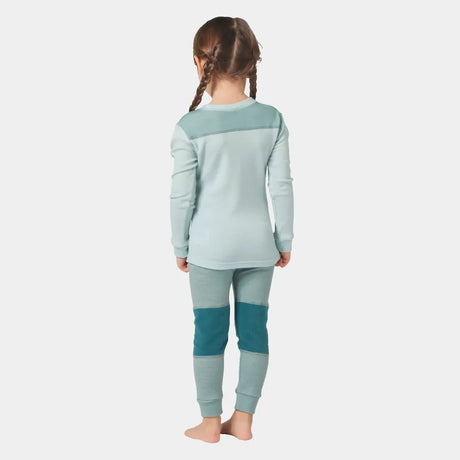 Helly Hansen Kids' LIFA® Merino Wool Base Layer Set Skiundertøj Børn - Green Mist -