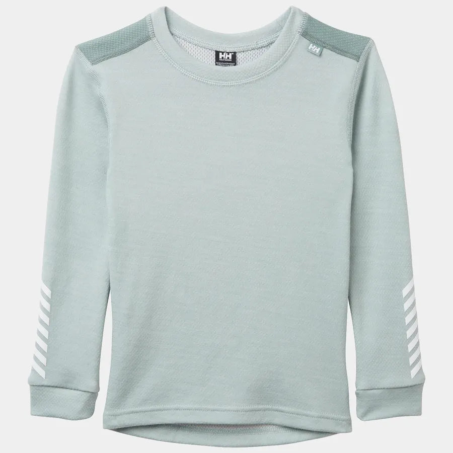 Helly Hansen Kids' LIFA® Merino Wool Base Layer Set Skiundertøj Børn - Green Mist -