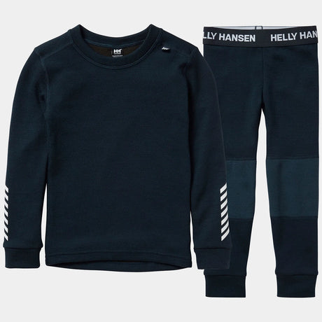 Helly Hansen Kids' LIFA® Merino Wool Base Layer Set Skiundertøj Børn - Navy - Navy