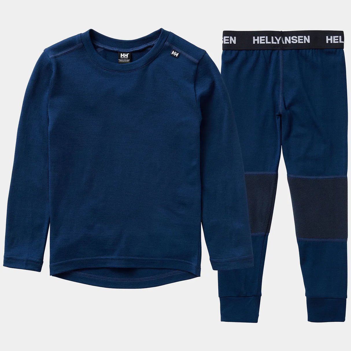 Helly Hansen Kids' Merino Wool Base Layer Set Skiundertøj Børn - Ocean -