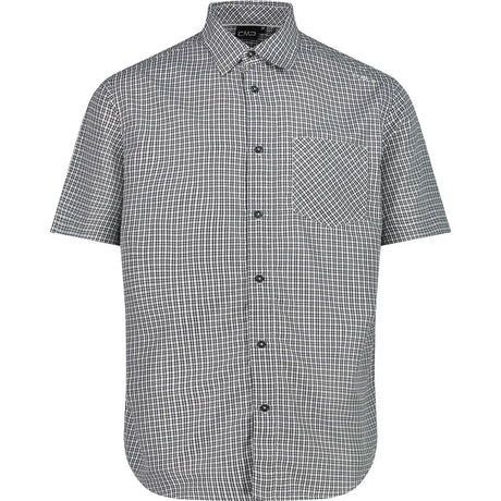 CMP Man Shirt Kortærmet Skjorte Herre - Hydro-Bianco-Petrol -