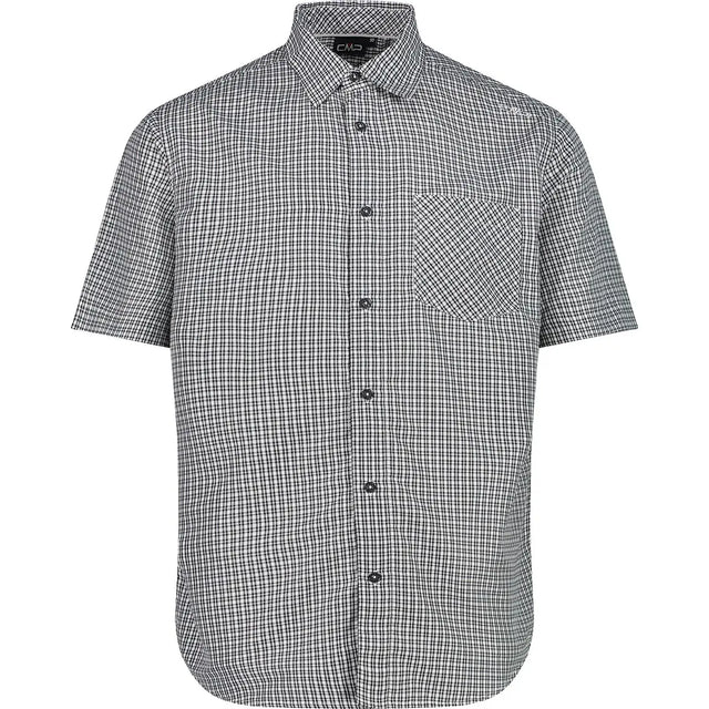CMP Man Shirt Kortærmet Skjorte Herre - Hydro-Bianco-Petrol -