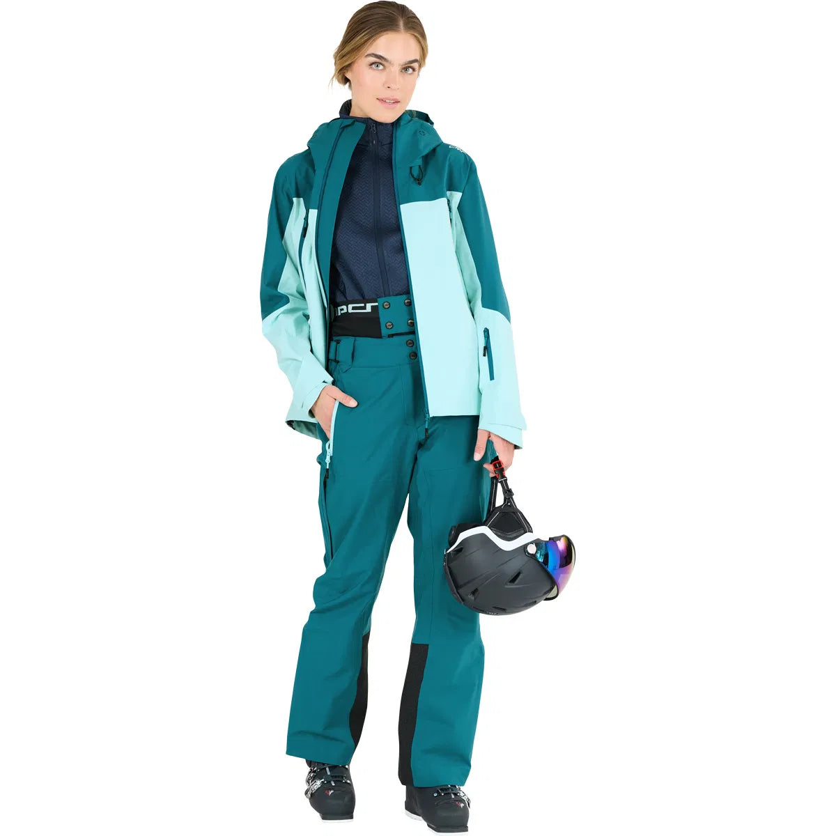 CMP Women's Unlimitech Skisæt Dame - Acqua / Teal - 3XL