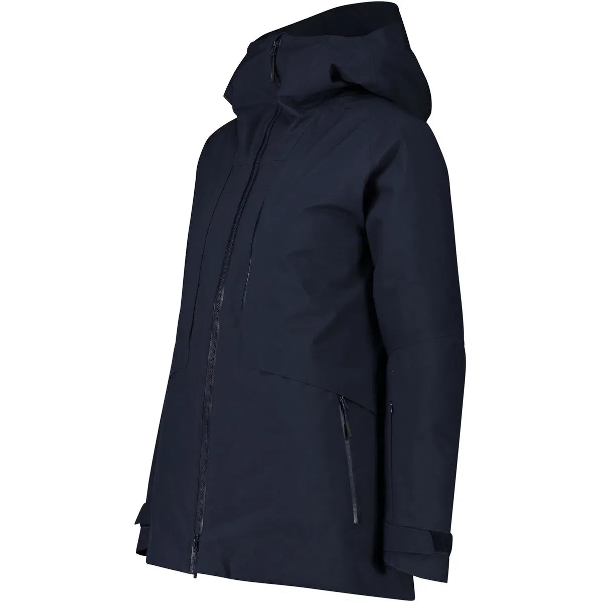 CMP Woman Jacket Fix Hood Skijakke Dame - Black Blue -