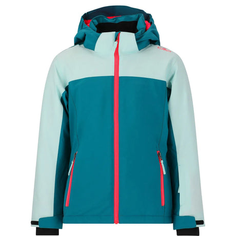 CMP Girl Jacket Snaps Hood Skijakke Børn - Teal - Teal