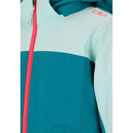 CMP Girl Jacket Snaps Hood Skijakke Børn - Teal -