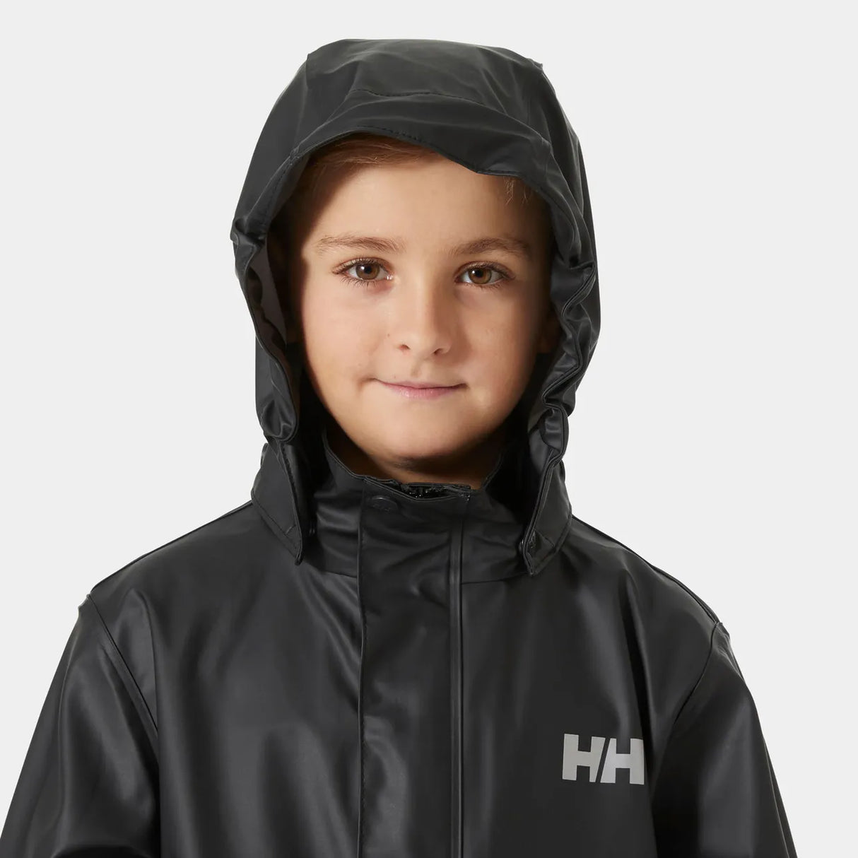 Helly Hansen Juniors' Moss Rain Jacket Regnjakke Børn - Black -