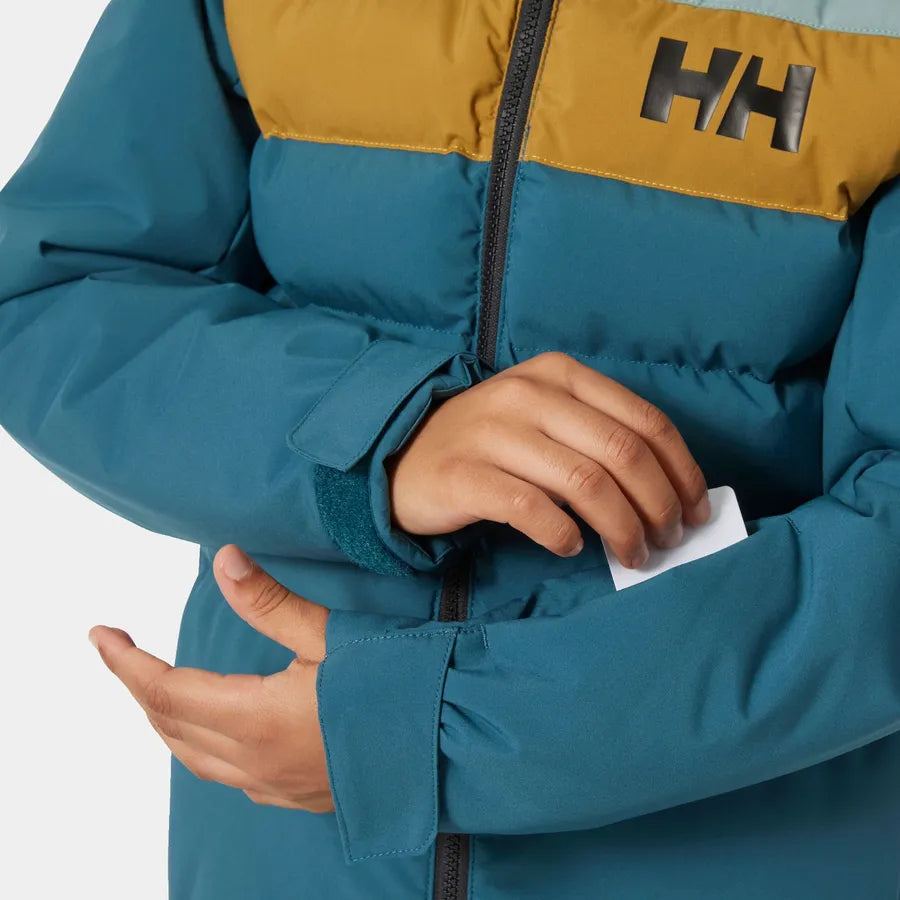 Helly Hansen Juniors' Cyclone Jacket Skijakke Børn - Dark Creek ud -