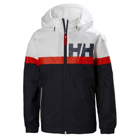 Helly Hansen Juniors' Active Rain Jacket Regnjakke Børn - Navy