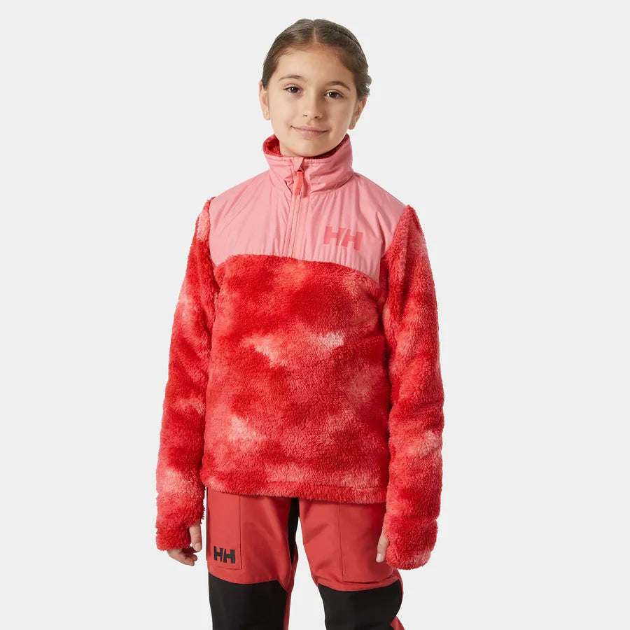 Helly Hansen Juniors' Champ 1/2 Zip Midlayer Fleecetrøje Børn - Sunset Pink -