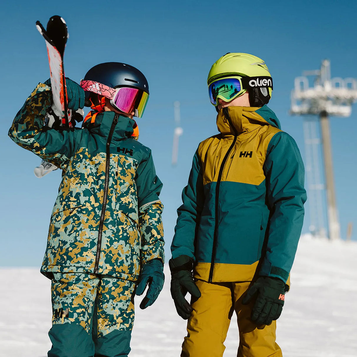 Helly Hansen Juniors' Alpha Ski Jacket Skijakke Børn - Dark Creek -