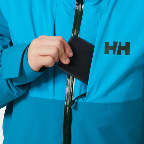Helly Hansen Juniors' Alpha Ski Jacket Skijakke Børn - Cerulean Blue -