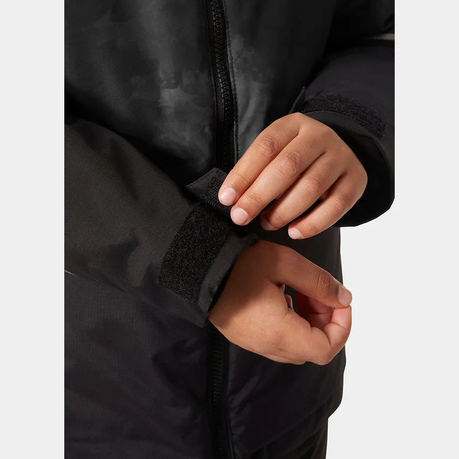 Helly Hansen Juniors’ Stellar Ski Jacket Skijakke Børn - Black AOP -