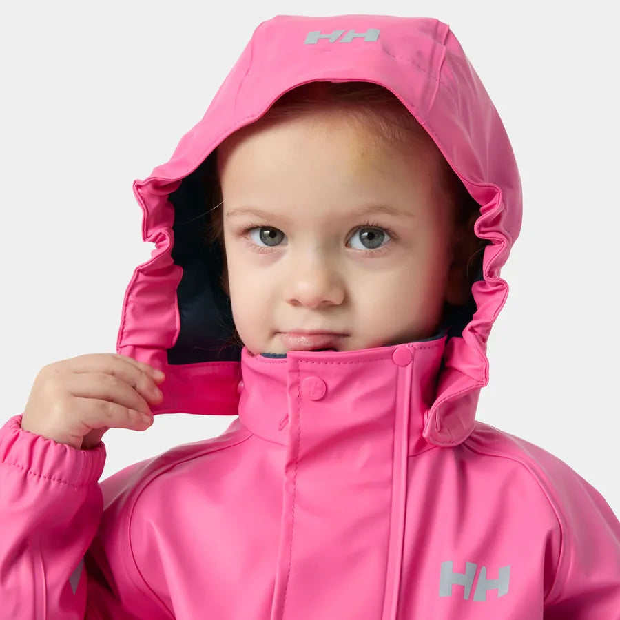 Helly Hansen Kids’ Bergen Fleece-Lined Rain Set 2.0 Regnsæt Børn - Cranberry