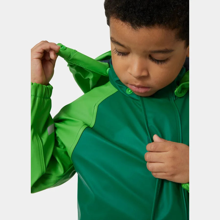 Helly Hansen Kids’ Bergen Fleece-Lined Rain Set 2.0 Regnsæt Børn - Clover -