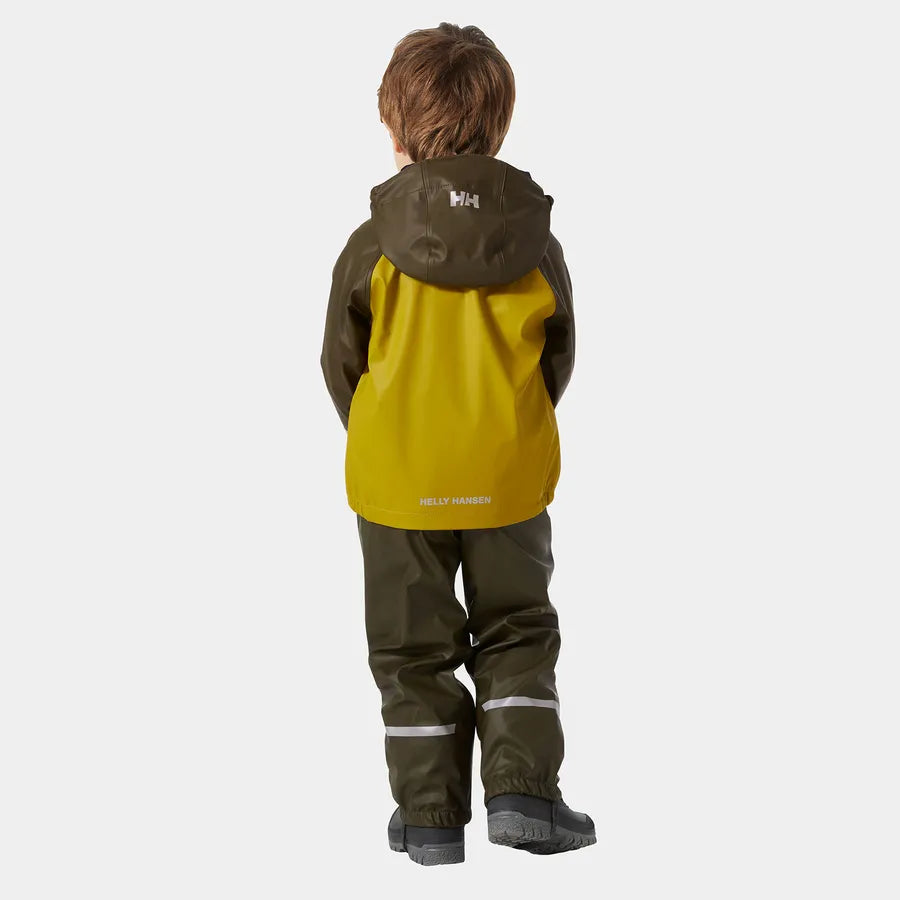 Helly Hansen Kids’ Bergen Fleece-Lined Rain Set 2.0 Regnsæt Børn - Utility Green -