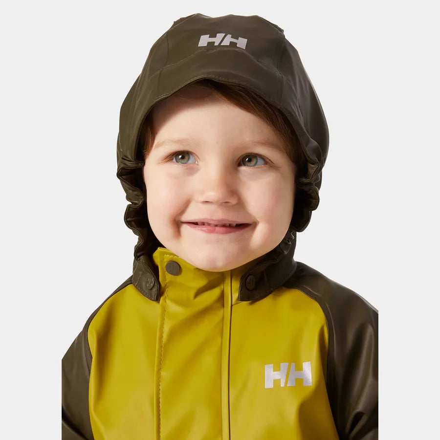 Helly Hansen Kids’ Bergen Fleece-Lined Rain Set 2.0 Regnsæt Børn - Utility Green -